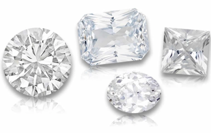 white sapphire engagement ring