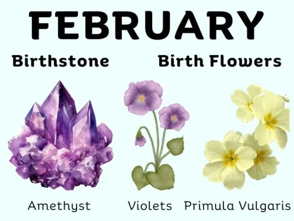 birth month flowers and stones