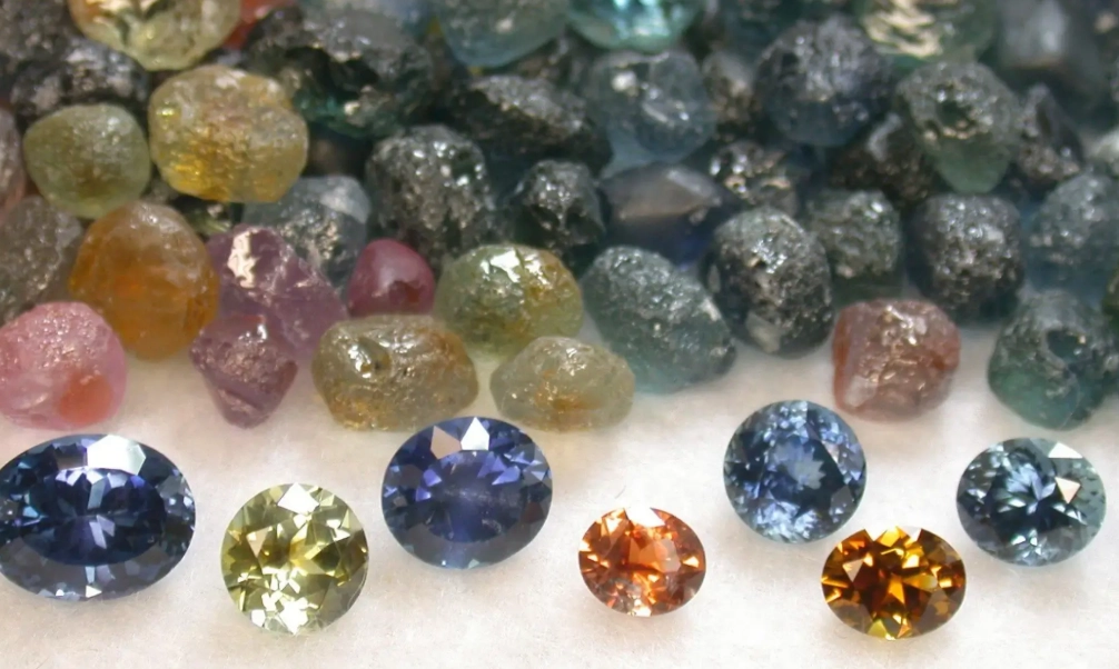 uncut gemstones