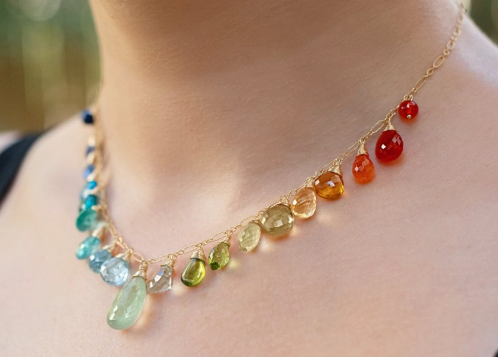 healing crystal necklace