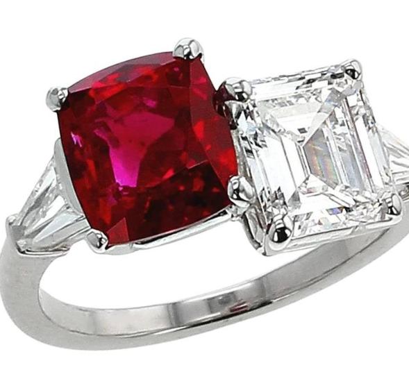 how to identify pigeon blood ruby