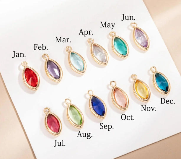 personalized birthstone necklace