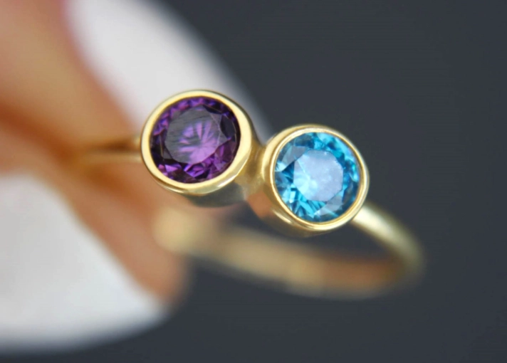 custom birthstone rings