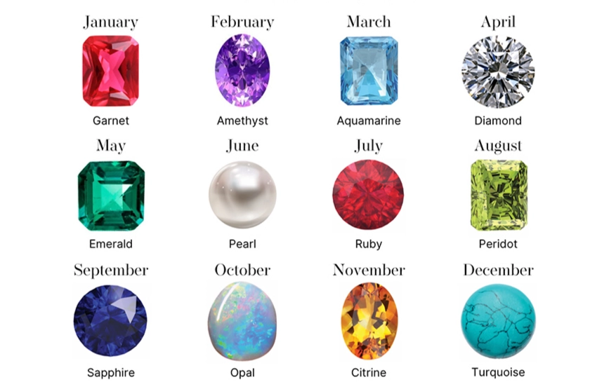 monthly birthstones list