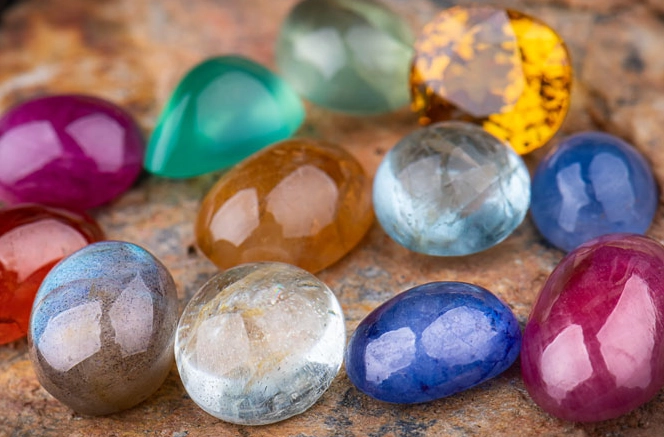 semi-precious stones