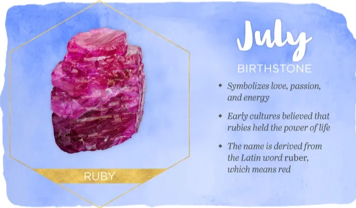 July birthstone flower